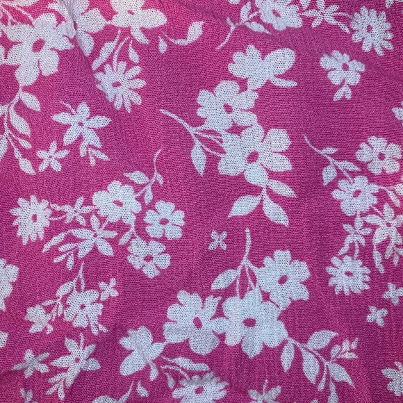 3 for $20 Medium Pink Floral Ambiance Tank Top - Picture 4 of 5